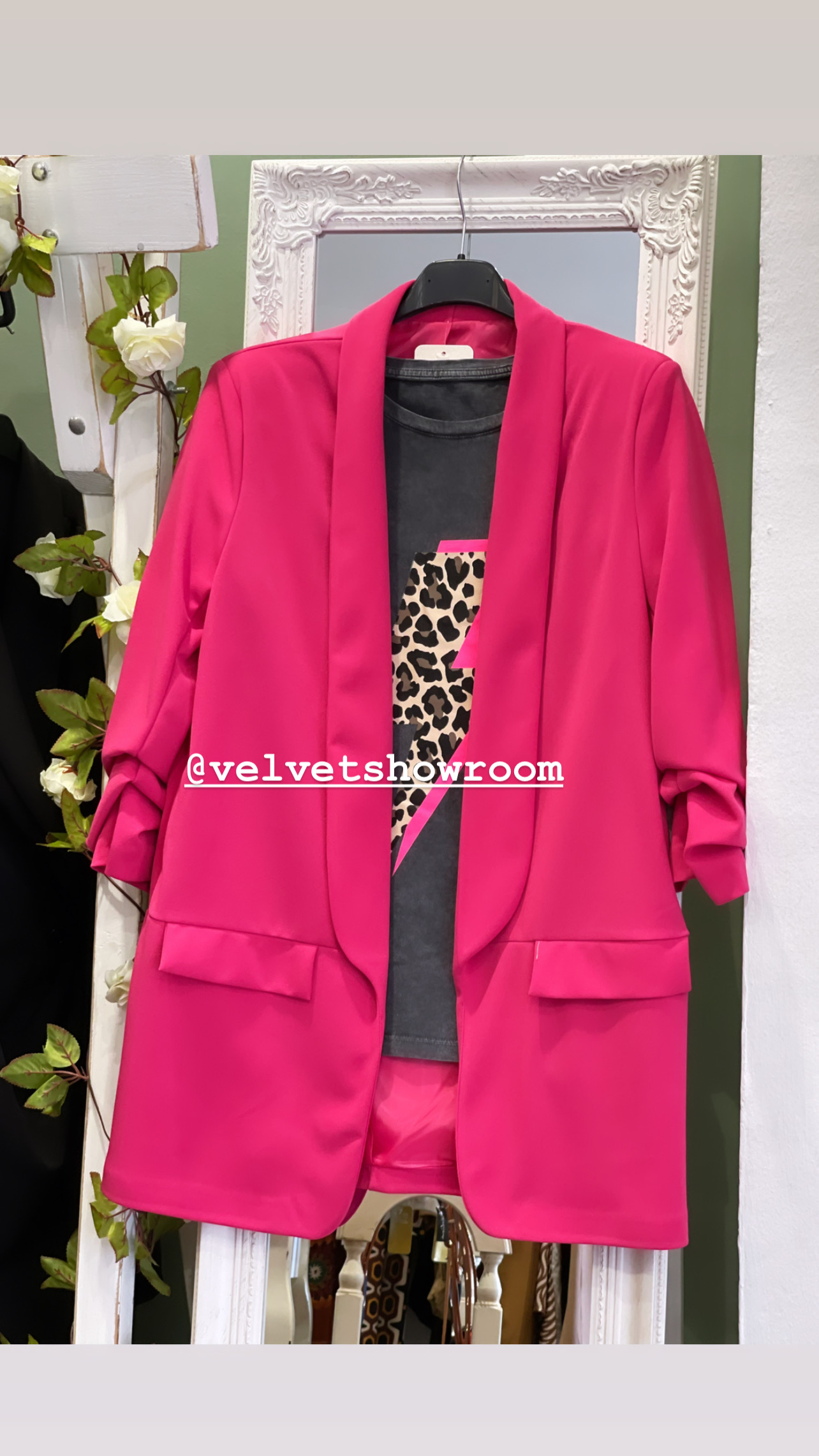 Blazer Fucsia - Velvet SHOWROOM