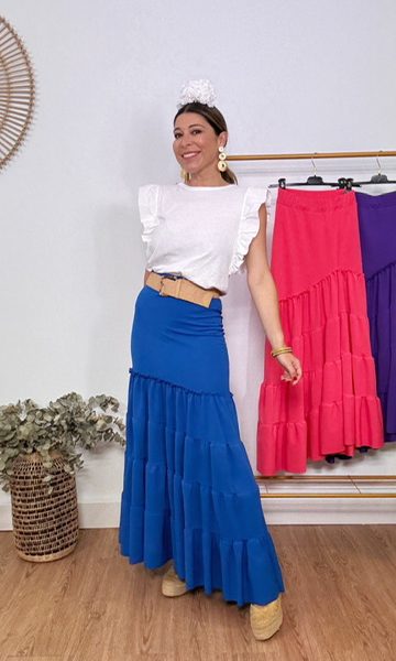 Falda Rociana azul