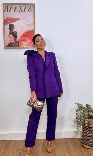 Conjunto Traje Lazo Morado