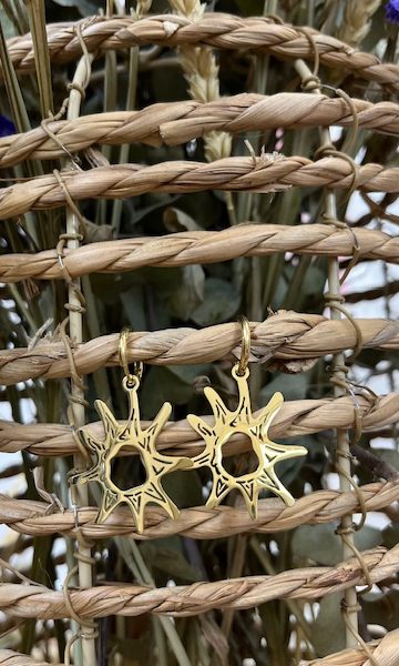Pendientes Sol Dorados