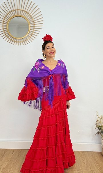 Vestido Flamenca Canastero Rojo