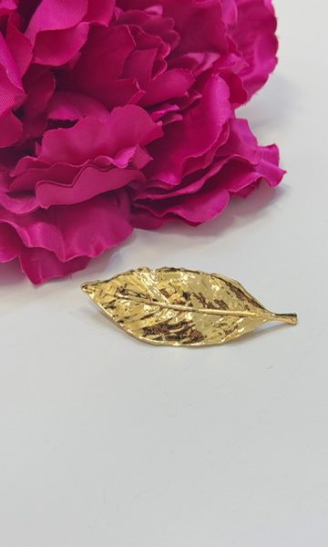 Broche Hoja Dorado