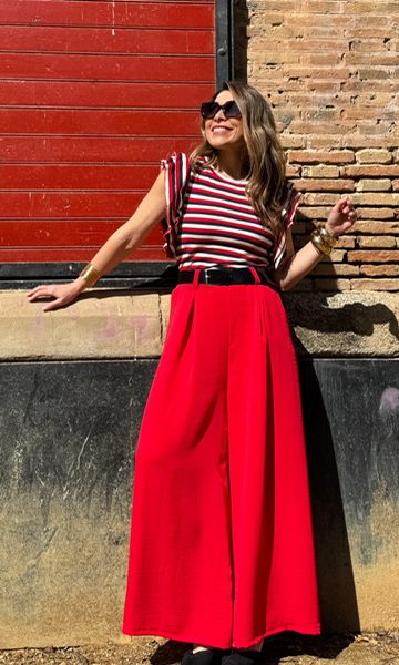 Pantalón Casilda Rojo