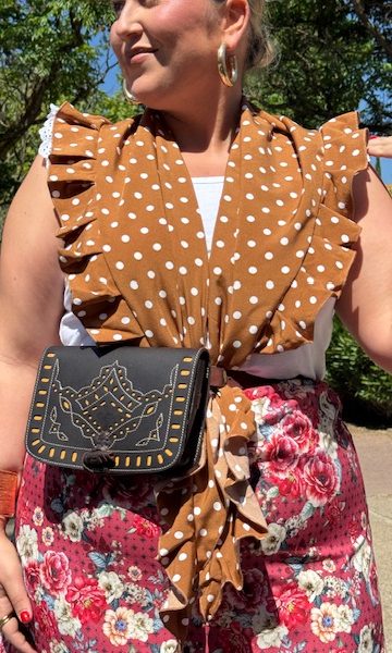 Mantoncillo Piquillo Marrón Lunares