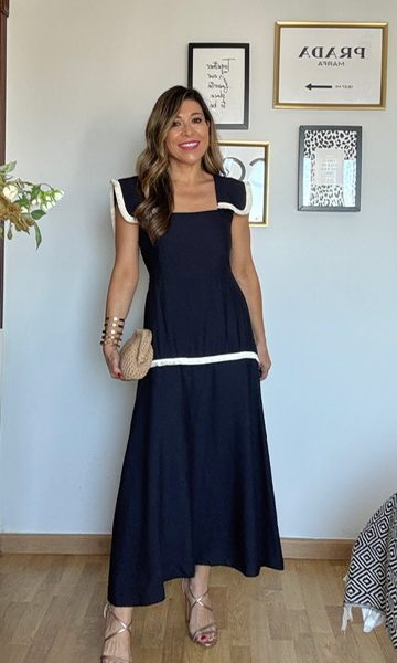 Vestido Jacqueline Azul Marino