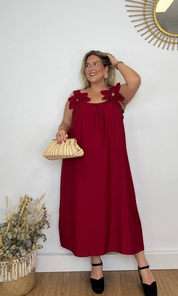 Vestido Hada Burdeos