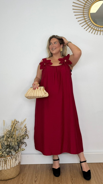 Vestido Hada Burdeos