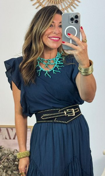 Cinturón Tifany Ancho Negro