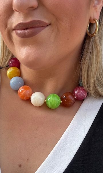 Gargantilla Bolas Multicolor
