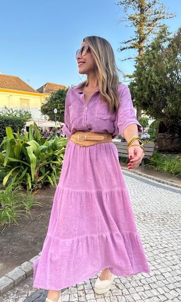 Falda Cotton Rosa