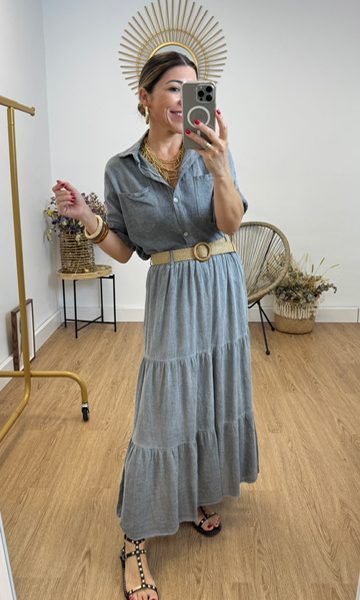 Falda Cotton Gris