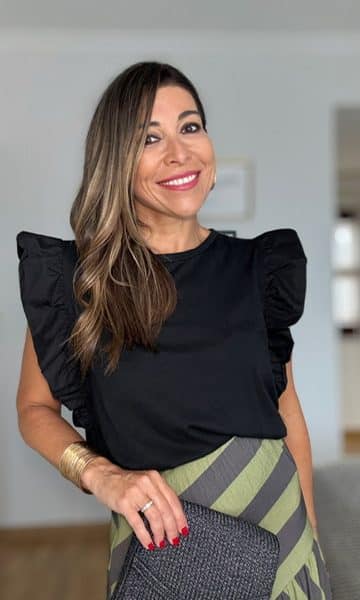 Camiseta Volantes Negro