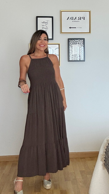 Vestido Loreto Marrón