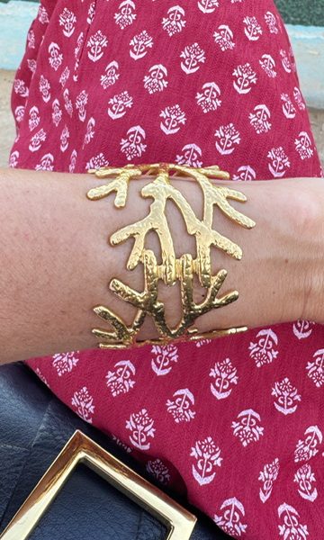 Brazalete Coral Dorado