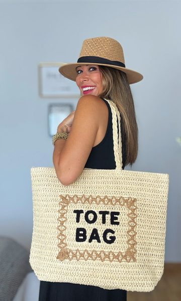 Bolso Tote Bag Rafia