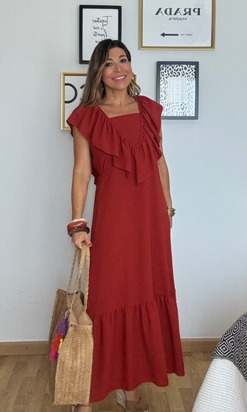 Vestido Amina Teja