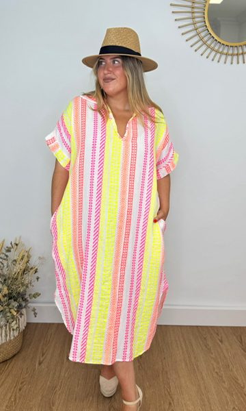 Vestido Camisola Muselina Mojácar Blanco