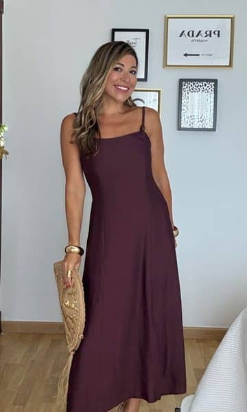 Vestido Leyre Berenjena