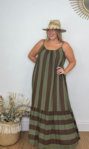 Vestido Aitana Rayas Caza