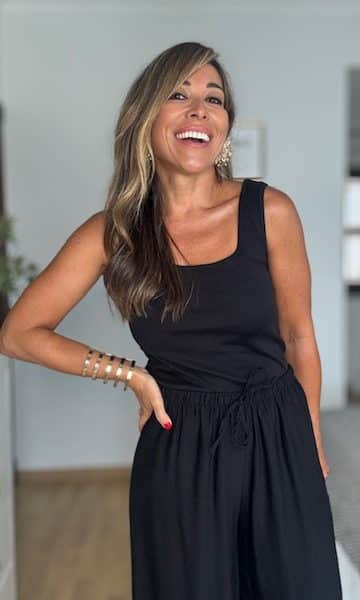 Top camiseta negro