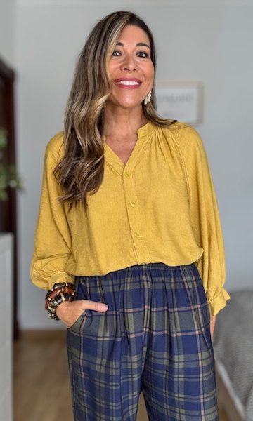Camisa Manila Mostaza