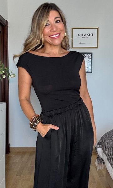Top Camiseta Lara Negro