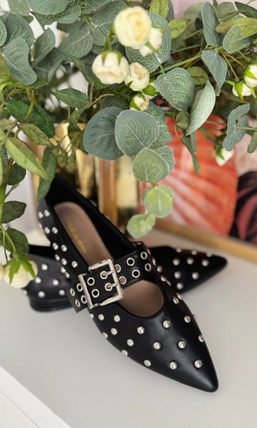 Bailarinas Tachas Negro