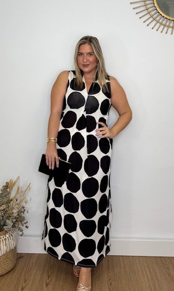 Vestido Lola Lunares Negro