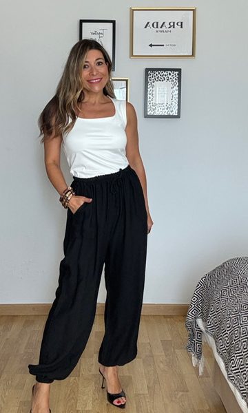 Pantalón Bombacho Nicol Negro