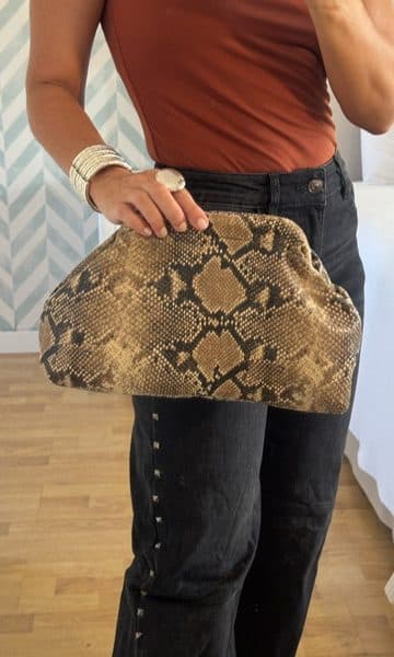 Bolso Animal Print Beige