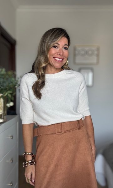 Jersey Amelié manga corta beige