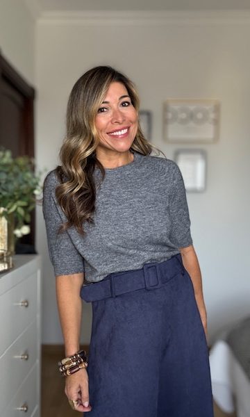 Jersey Amelié Manga Corta Gris