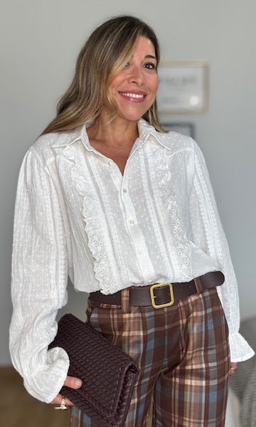 Blusa Plumeti Carlota Blanca