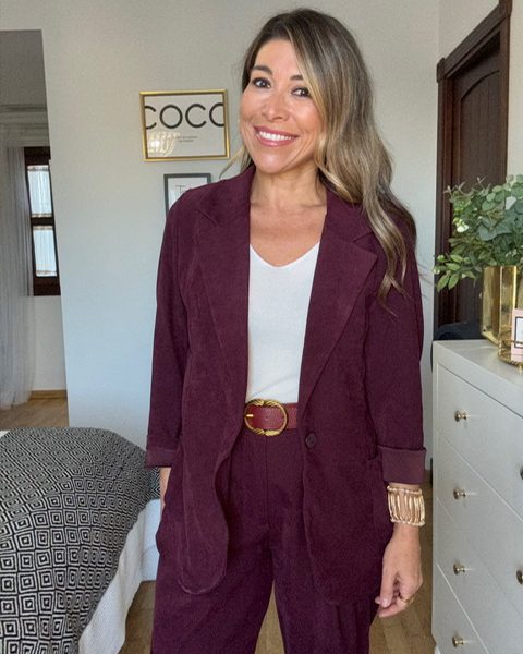 Chaqueta Micropana Burdeos