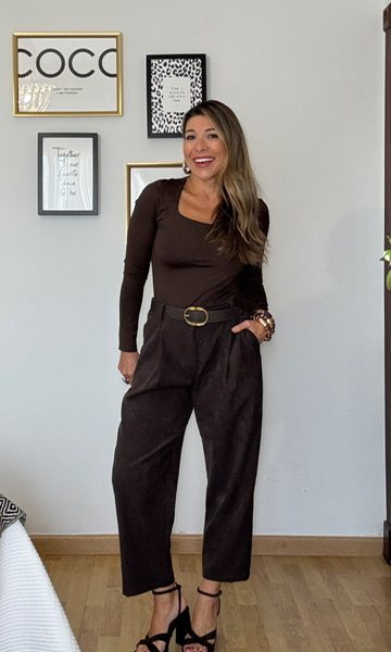 Pantalón Micropana Marrón
