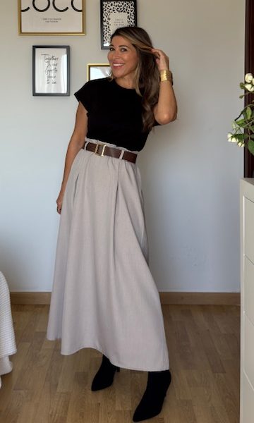 Vestido Camiseta Negro