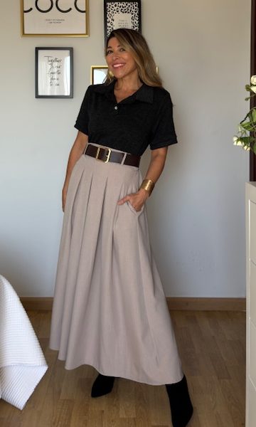 Vestido Polo Negro