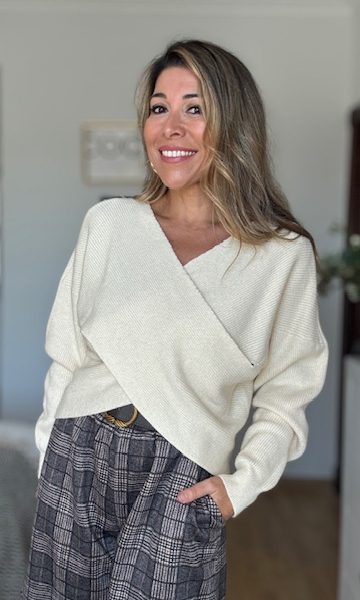 Jersey Punto Cruzado Beige
