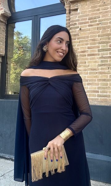 Vestido Tul Casilda Azul Marino