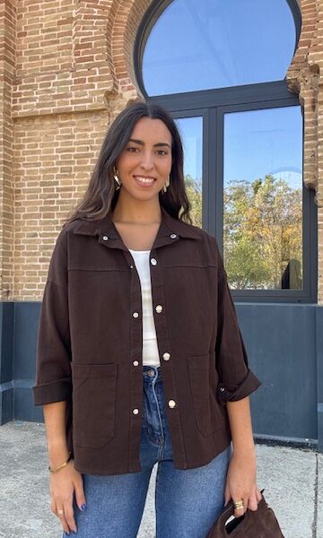 Chaqueta Denim Marrón