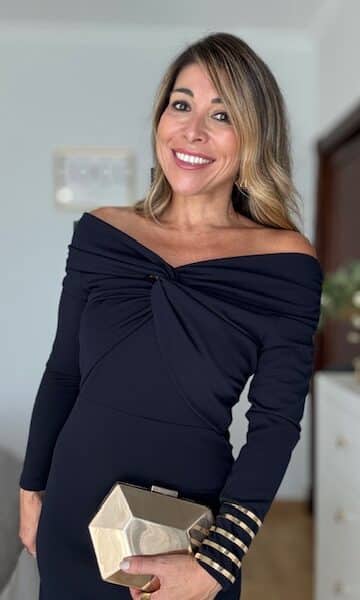 Vestido Invitada Abigail Azul Marino