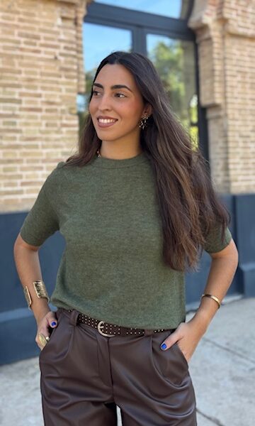 Jersey Amelié manga corta Verde Caza