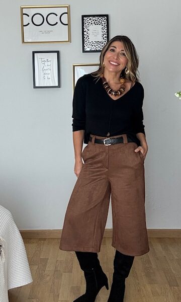 Pantalón Culotte Antelina Camel