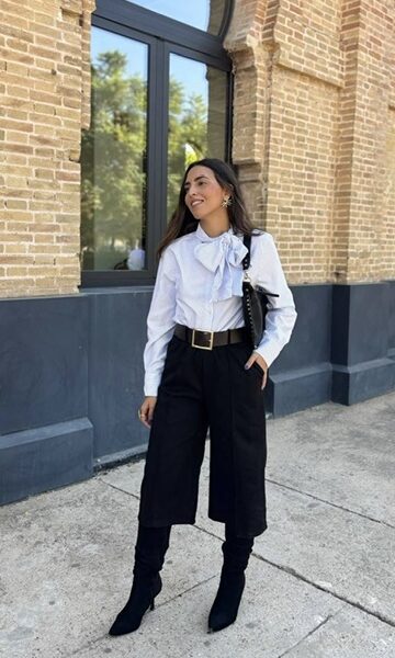 Bermudas Antelina Ribete Negro