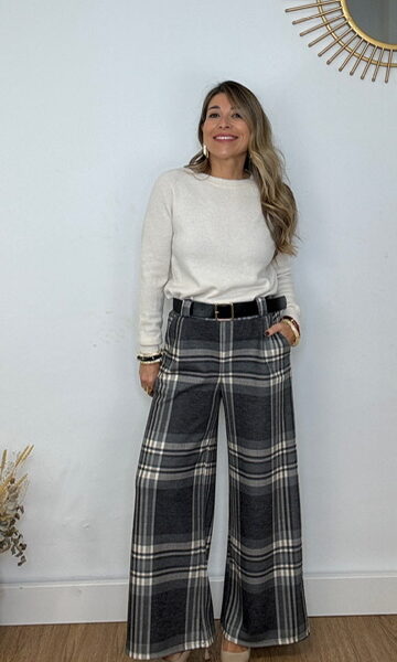 Pantalón Cinturón Cuadritos