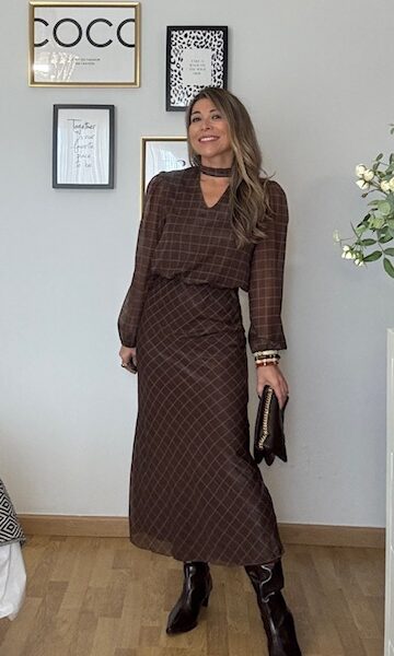 Conjunto marrón gloss