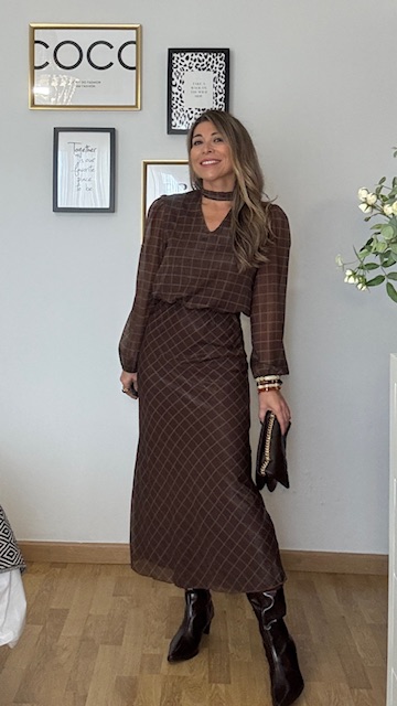 Conjunto marrón gloss