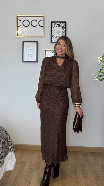 Conjunto marrón gloss - Imagen 3