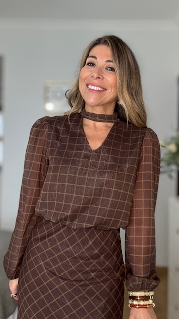 Conjunto marrón gloss - Imagen 7