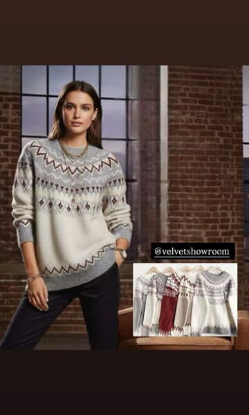 Jersey Punto Greca Estampado